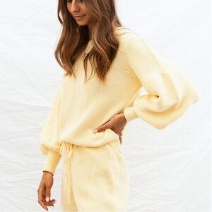 Sabo skirt lemon drop knit top